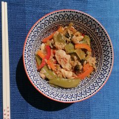 A picture of Family-friendly stir fry.