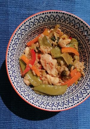 A picture of Family-friendly stir fry.