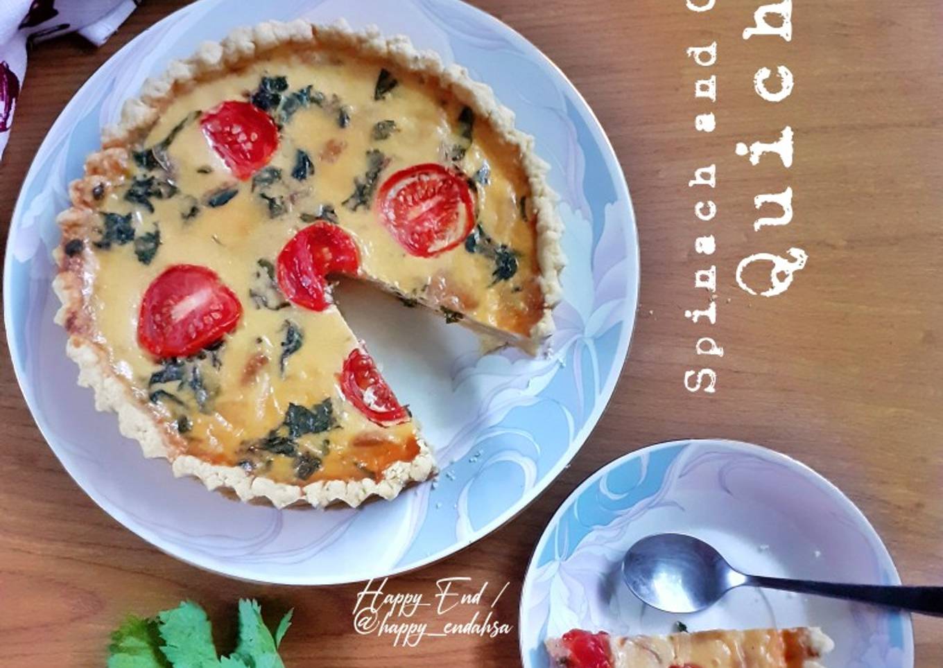 Spinach and Cheese Quiche (Quiche Lorraine)