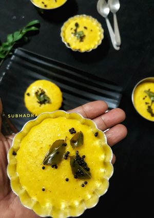 A picture of Dhokla muffins.