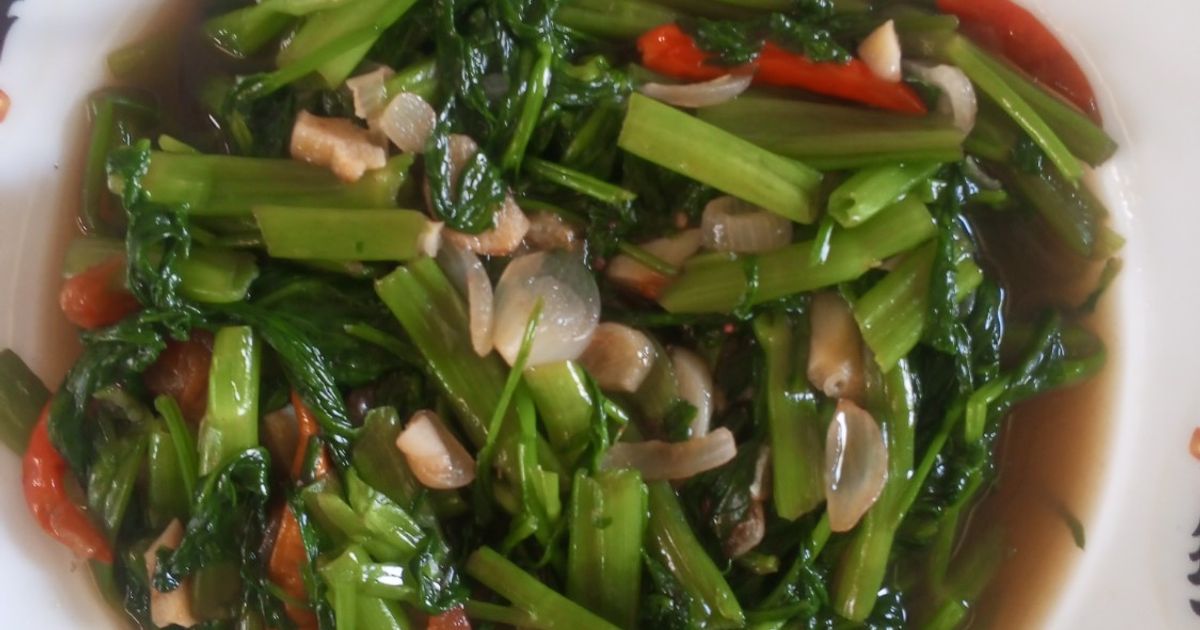 Kangkung Tumis Terasi Simpel Tapi Nagih