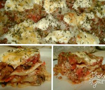 The New Way Make Recipe Four cheese  meat lasagna Delicious Steady