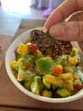 สลัดมะม่วงอโวคาโด Avocado Mango Salsa (วีแกน มังสวิรัติ)