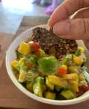 สลัดมะม่วงอโวคาโด Avocado Mango Salsa (วีแกน มังสวิรัติ)