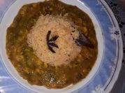 A picture of chana chawal
