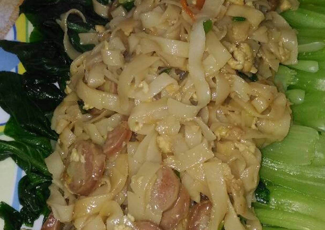 Pakcoy Siram Kwetiaw Basah Sehat non MSG