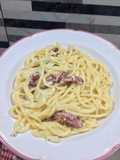 Smoked Duck Carbonara Spaghetti