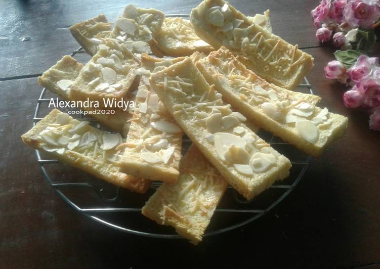 Resep Bagelan Roti Tawar Keju &amp; Almond, Praktis