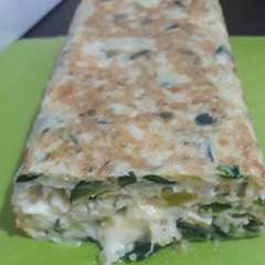 Una foto de Budín de zapallitos, cebolla y queso 😍😍