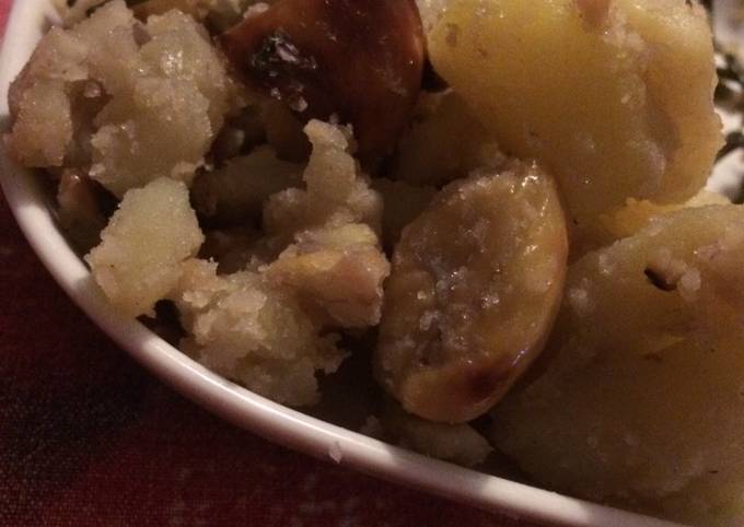 Ricetta di Perfetto Contorno di patate e castagne