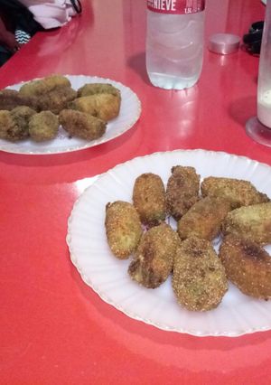 Una foto de Croquetas de espinacas y queso