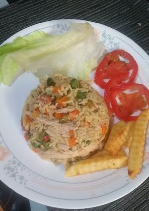 Una foto de Arroz con pollo
