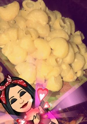صورة لوصفة معكرونـة بالجبـن ♥️