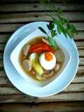 Sup Putih Telur, Jamur dan Baso