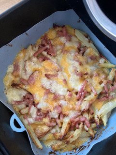 Una foto de Patatas chessebacon en air fryer