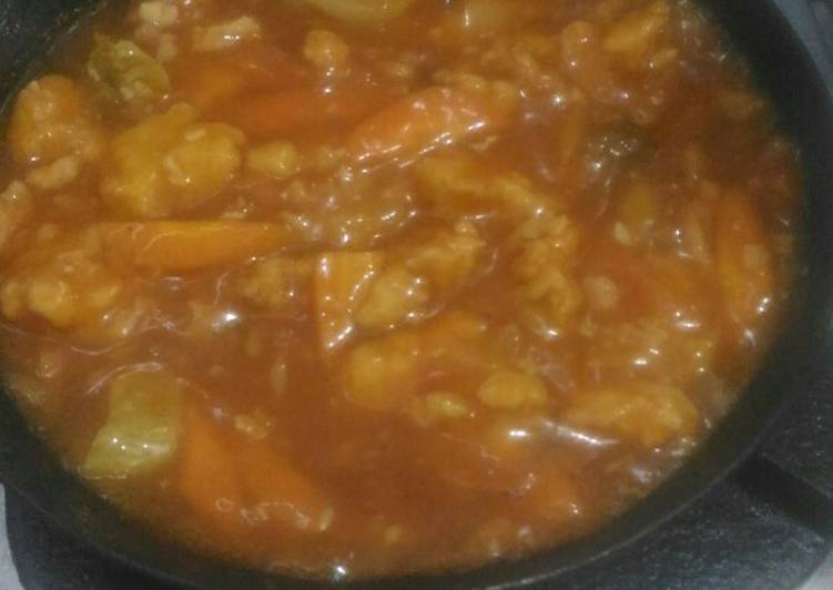 Ayam tepung saus tomat