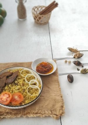Foto resep Nasi Kebuli Daging Bakar