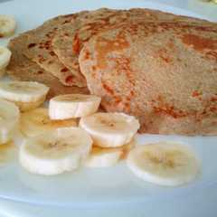 Una foto de Panqueques de avena y plátano