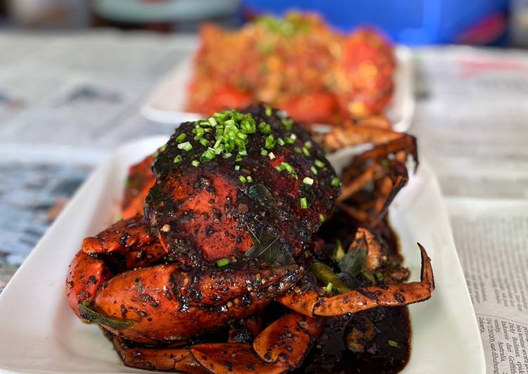 Recipe of Quick Black Pepper Sauce Crab