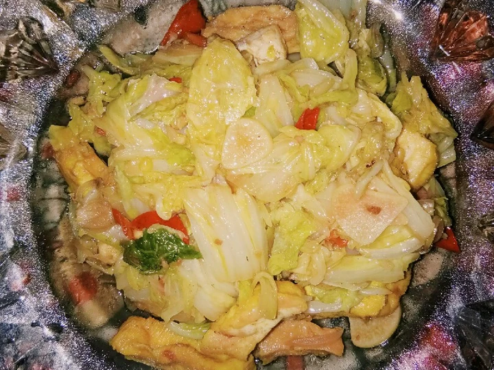 Langkah Gampang Membuat Resep Pecay (sawi putih) tahu tumis yang Uenak Anti Ribet, Mantap