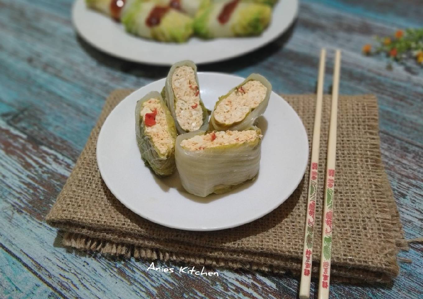 Pepes Tahu Bungkus Sawi Putih