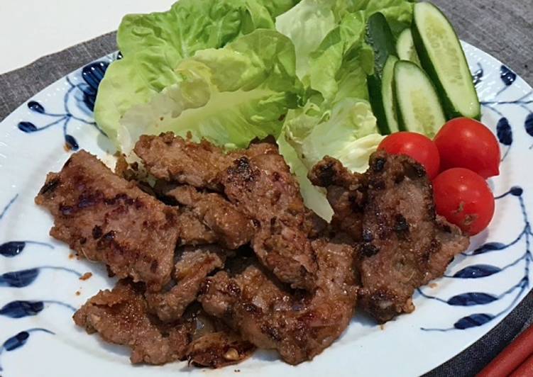 Recipe of Speedy Bulgogi (Korean beef BBQ)