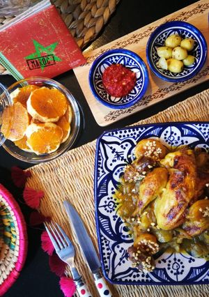 Une photo de Tajine poulet aux dattes et abricots #platsdexception