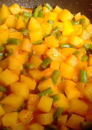 Foto resep Sambal goreng kentang buncis
