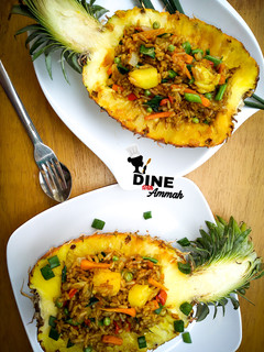 A picture of Pineapple Thai fried rice.