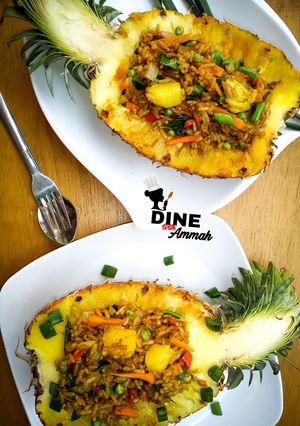 A picture of Pineapple Thai fried rice.