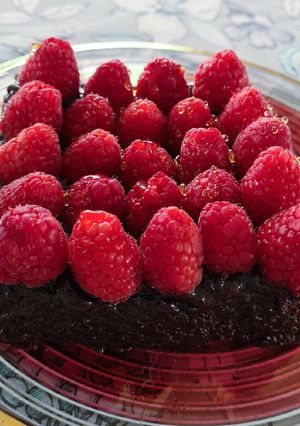 Una foto de Pastel de chocolate para Pésaj