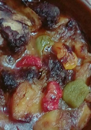 صورة لوصفة طاجن لحمه بالبطاطس