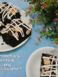 Foto resep Brownies panggang klasik no mixer