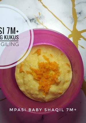 Foto resep MPASI 7M+》Kentang kukus ayam giling