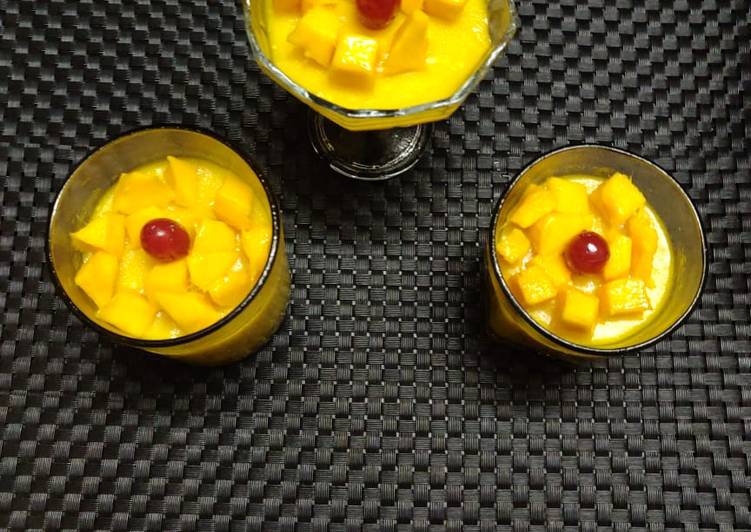 Easy Way to Prepare Super Quick Mango Pudding