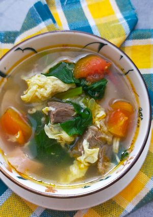 Foto resep Sup Tomat Telur Sayur