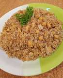 Chickpeas with Bulgur in Chicken Broth