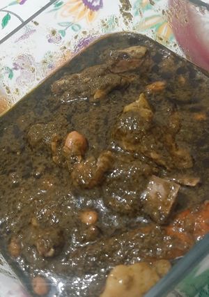 عکسی از دستور خورشت سبزی