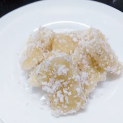 A picture of Cassava Coconut Pudding.