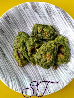 Una foto de Galletitas saladas de espinaca