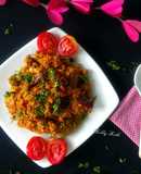 Low carbs Keto tomato masala rice (using cauliflower riced)