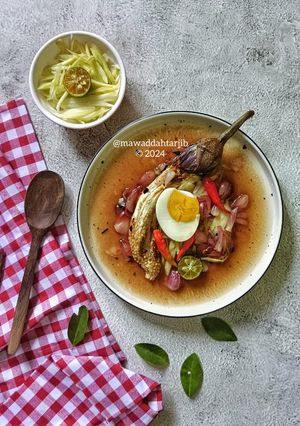 Foto resep Telur dan Terong Bakar Siram Cacapan Asam Mangga Muda