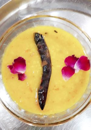 A picture of Yellow mong dall.
