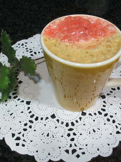 Una foto de Licuado de tomate con manzana