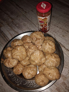 A picture of Wheat flour Veg momos.