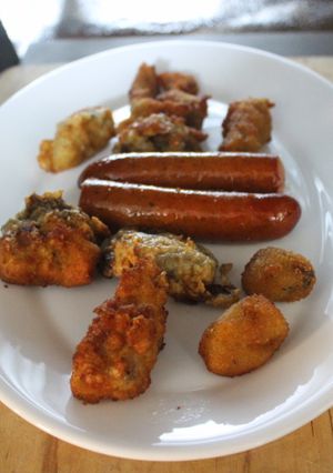 Una foto de Salchichas picantes con sobras