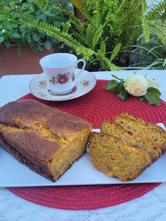 Una foto de Budín zanahoria y banana