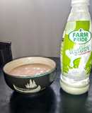 Guinea corn pap and yoghurt/milk