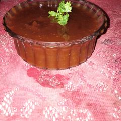 A picture of Chatpati imli ki chutney.