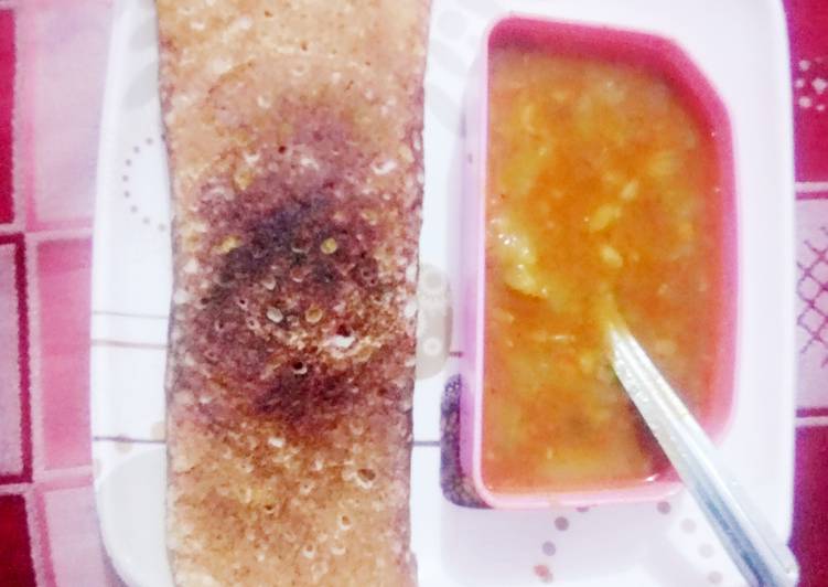 Step-by-Step Guide to Prepare Homemade Dosa and sambar